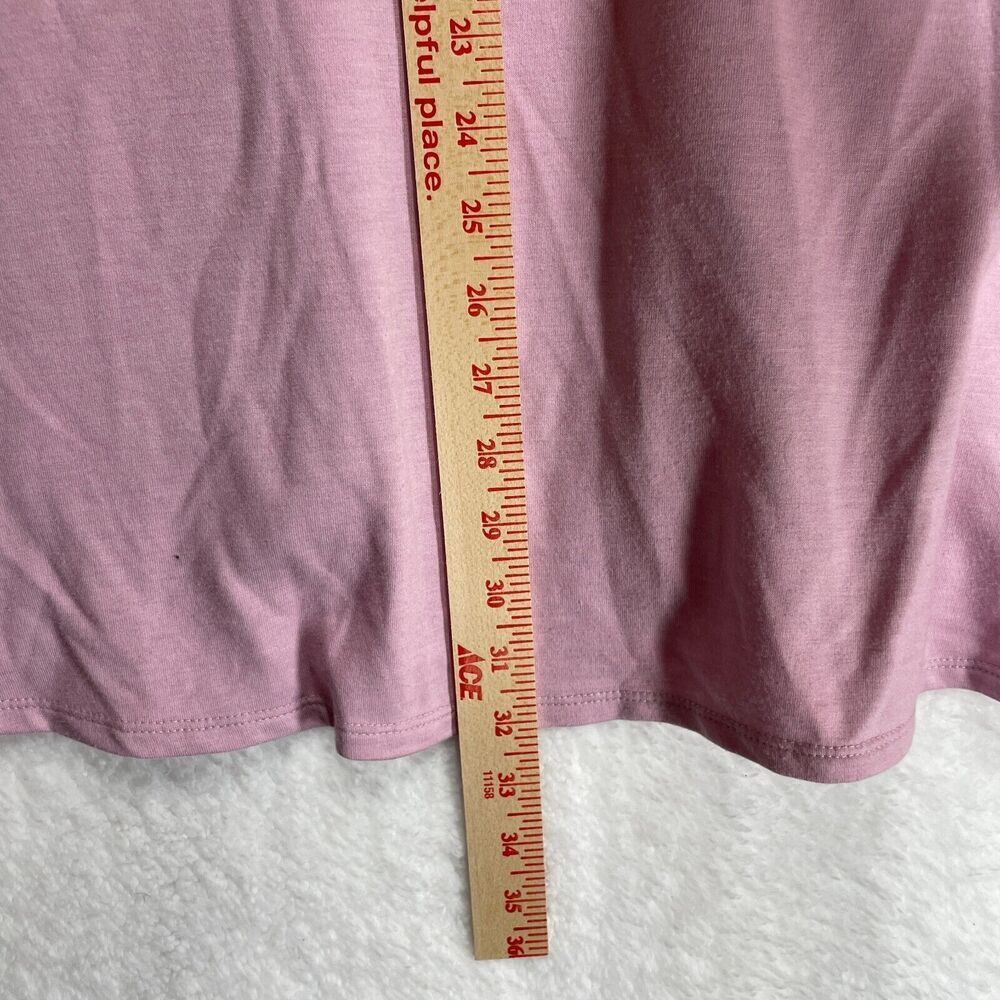 LOGO Lounge Pink Open Front Cardigan Jacket Size Large Lightweight Casual - Picture 6 of 6
